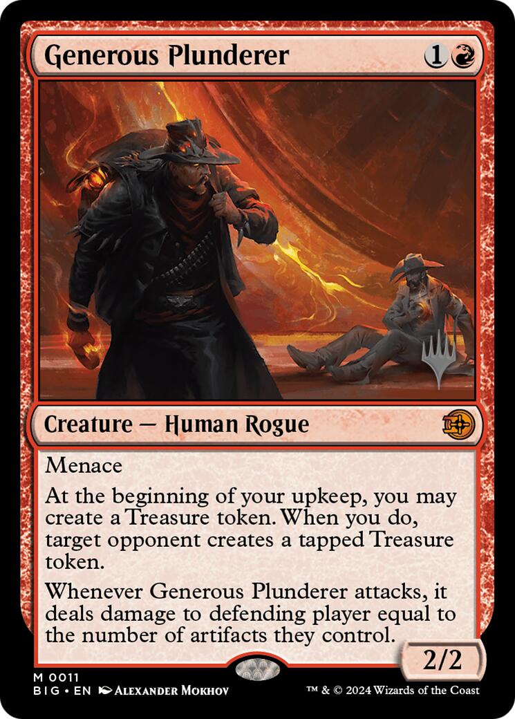 Generous Plunderer [Outlaws of Thunder Junction Promos] | Clutch Gaming