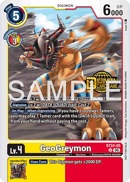 GeoGreymon [ST24-05] (Welcome Tamers Pack Vol.2) [Starter Deck: Data Squad] | Clutch Gaming