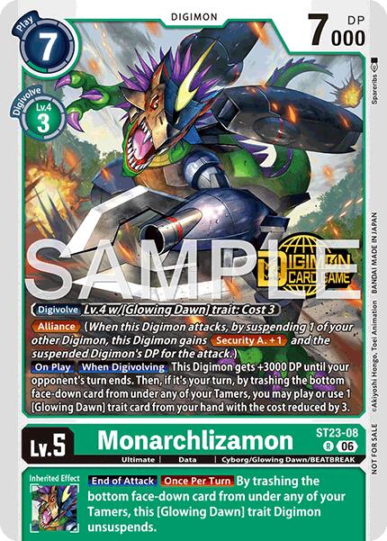 Monarchlizamon [ST23-08] (Welcome Tamers Pack Vol.2) [Starter Deck: Beatbreak Release Event Cards] | Clutch Gaming