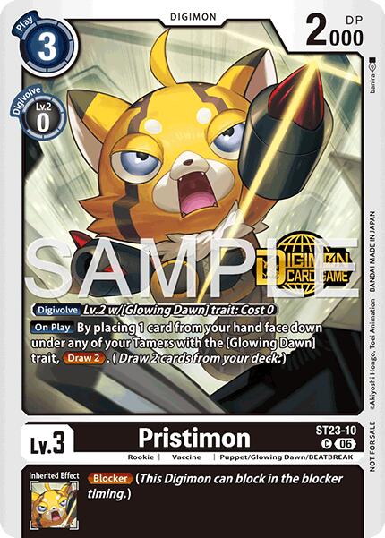 Pristimon [ST23-10] (Welcome Tamers Pack Vol.2) [Starter Deck: Beatbreak Release Event Cards] | Clutch Gaming