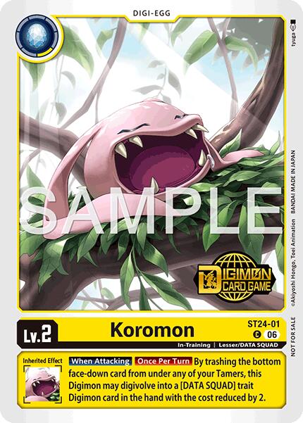 Koromon [ST24-01] (Welcome Tamers Pack Vol.2) [Starter Deck: Data Squad] | Clutch Gaming