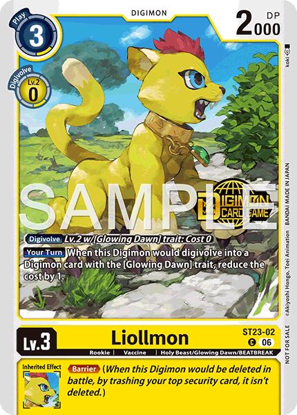 Liollmon [ST23-02] (Welcome Tamers Pack Vol.2) [Starter Deck: Beatbreak Release Event Cards] | Clutch Gaming