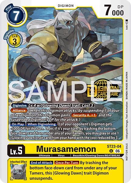Murasamemon [ST23-04] (Welcome Tamers Pack Vol.2) [Starter Deck: Beatbreak Release Event Cards] | Clutch Gaming