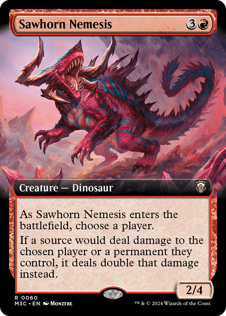 Sawhorn Nemesis (Extended Art) [Modern Horizons 3 Commander] | Clutch Gaming