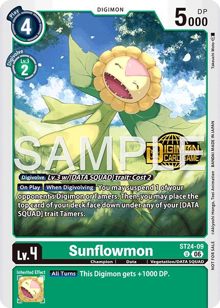 Sunflowmon [ST24-09] (Welcome Tamers Pack Vol.2) [Starter Deck: Data Squad] | Clutch Gaming
