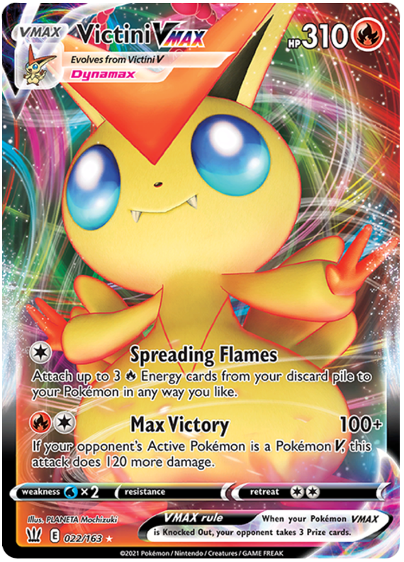 Victini VMAX (022/163) [Sword & Shield: Battle Styles] | Clutch Gaming