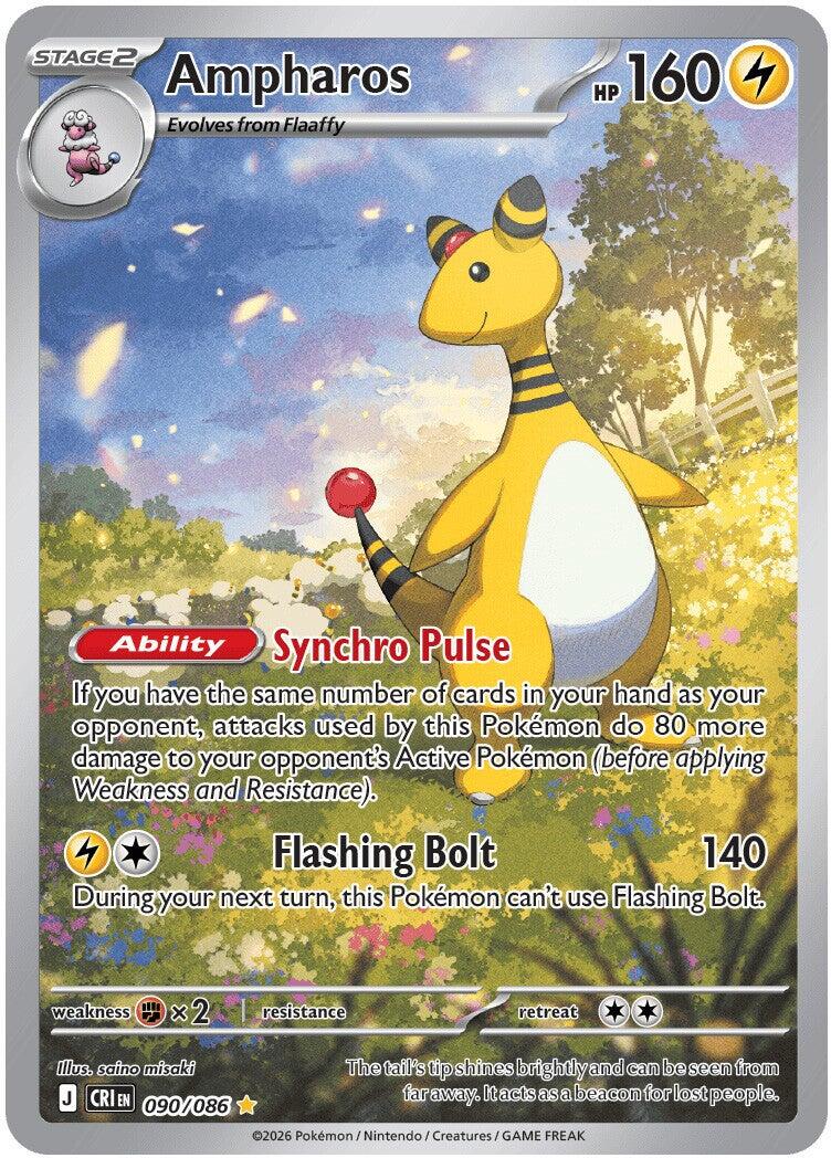 Ampharos (090/086) [Mega Evolution: Chaos Rising] | Clutch Gaming