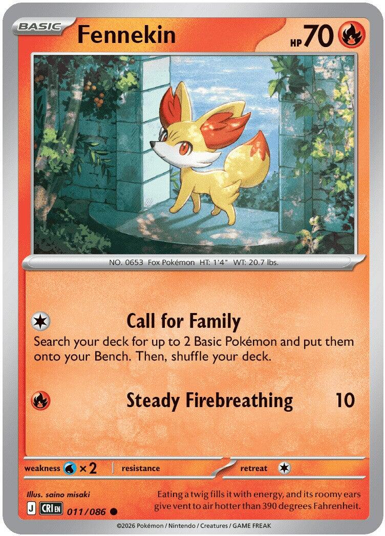 Fennekin (011/086) [Mega Evolution: Chaos Rising] | Clutch Gaming