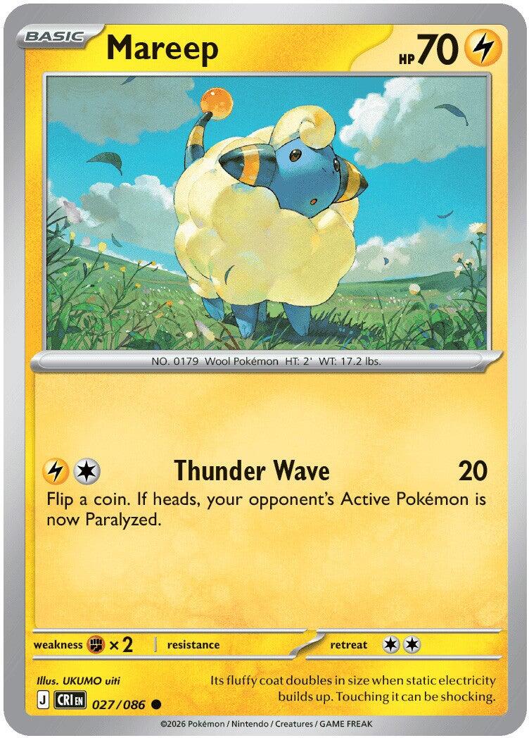 Mareep (027/086) [Mega Evolution: Chaos Rising] | Clutch Gaming