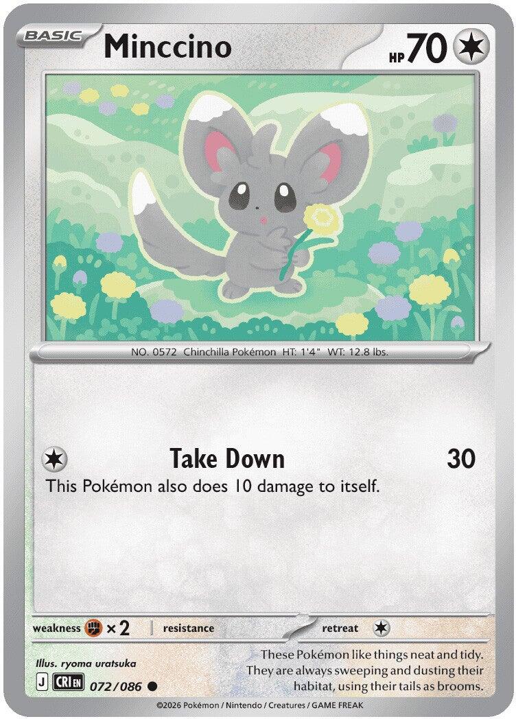 Minccino (072/086) [Mega Evolution: Chaos Rising] | Clutch Gaming