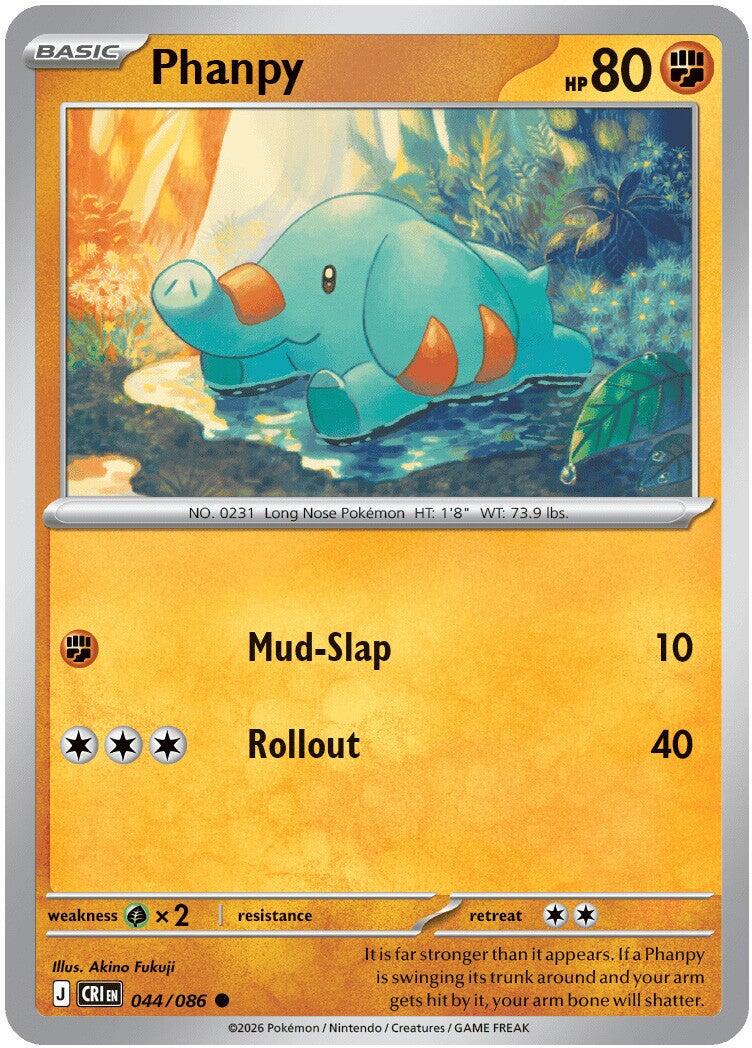 Phanpy (044/086) [Mega Evolution: Chaos Rising] | Clutch Gaming
