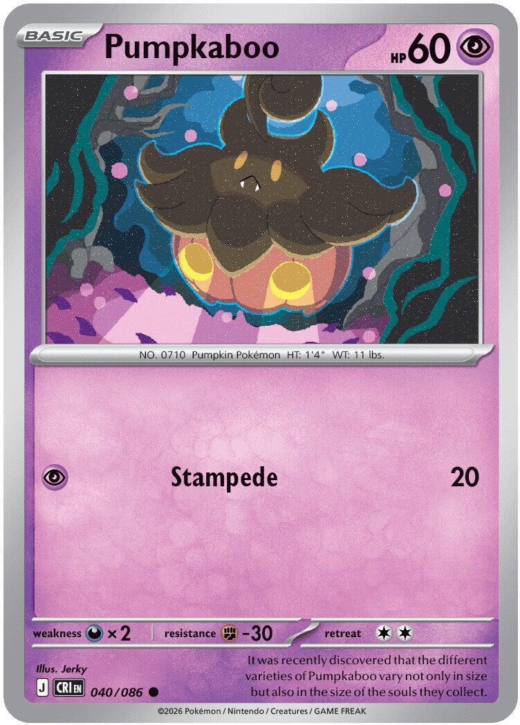 Pumpkaboo (040/086) [Mega Evolution: Chaos Rising] | Clutch Gaming