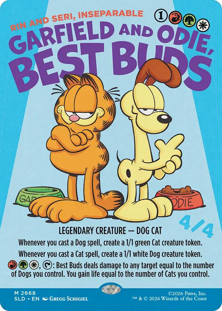 Garfield and Odie, Best Buds - Rin and Seri, Inseparable [Secret Lair Drop Series] | Clutch Gaming