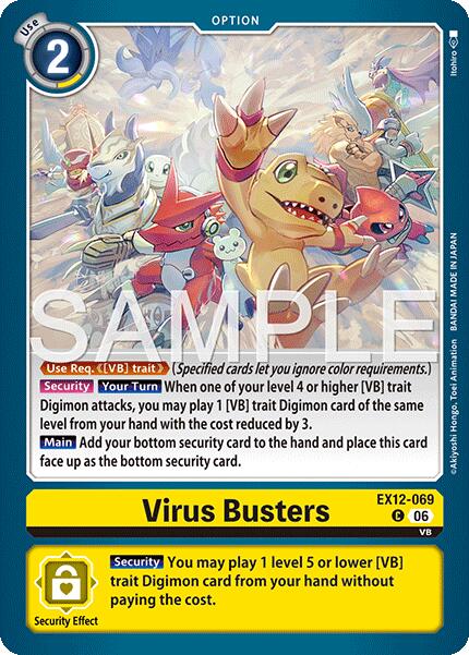 Virus Busters [EX12-069] [Digital World Shambala] | Clutch Gaming