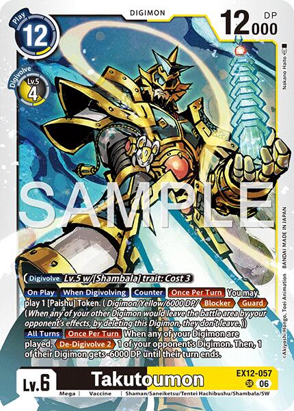 Takutoumon [EX12-057] [Digital World Shambala] | Clutch Gaming