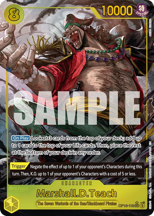 Marshall.D.Teach (Alternate Art) [The Time of Battle] | Clutch Gaming