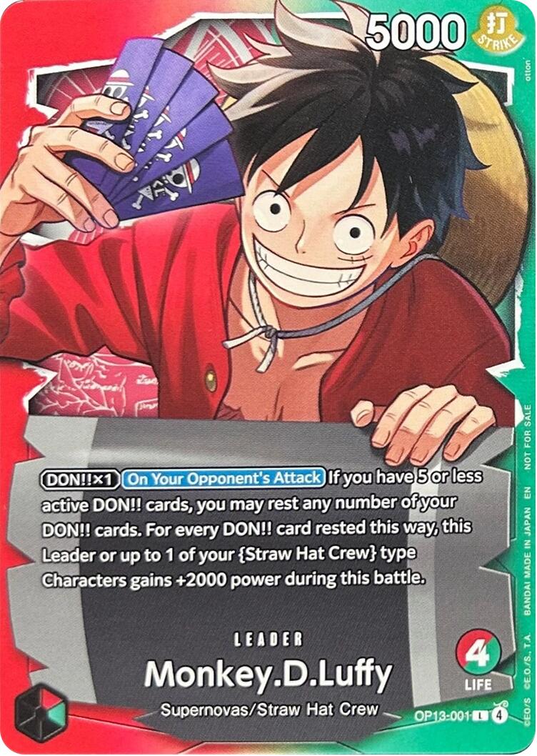 Monkey.D.Luffy (OP13-001) (Ichiban Kuji Exclusive) [One Piece Promotion Cards] | Clutch Gaming