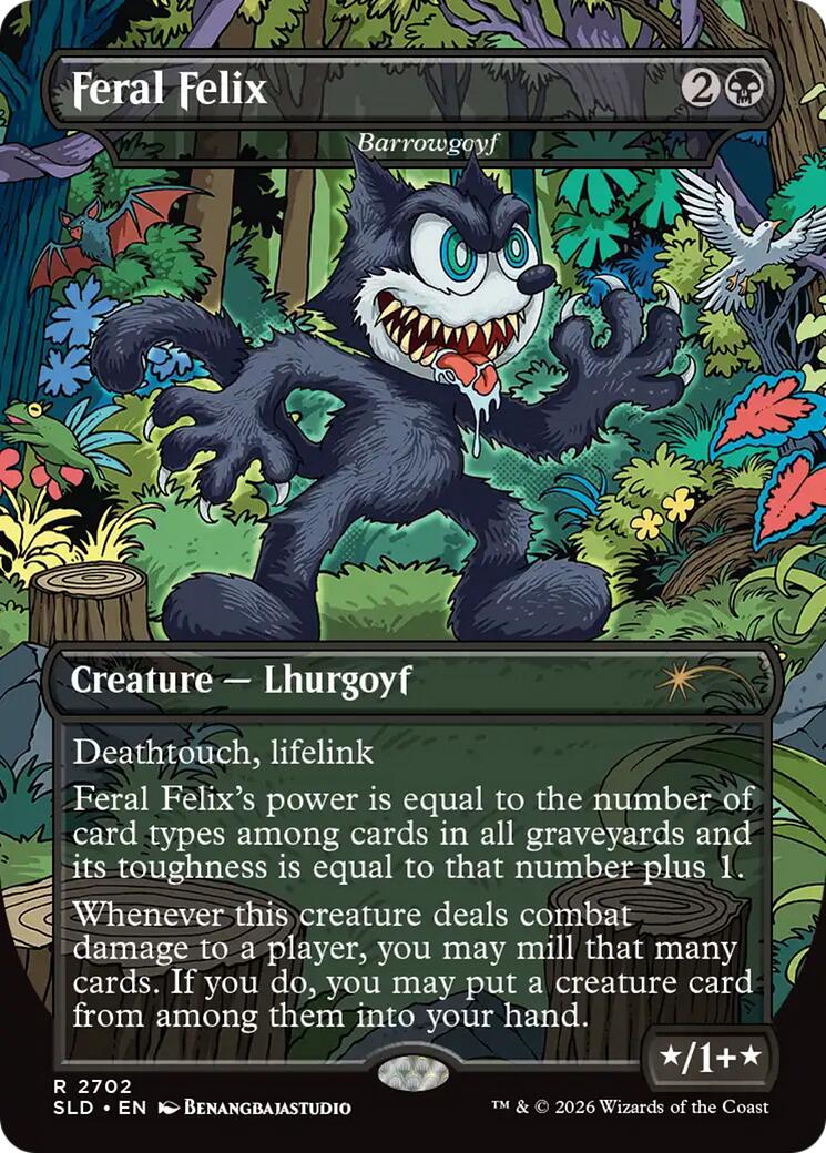 Feral Felix - Barrowgoyf [Secret Lair Drop Series] | Clutch Gaming