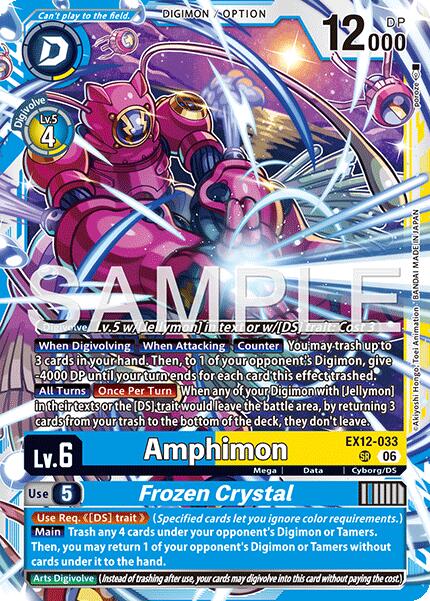 Amphimon // Frozen Crystal [EX12-033] (Altermate Art) [Digital World Shambala] | Clutch Gaming