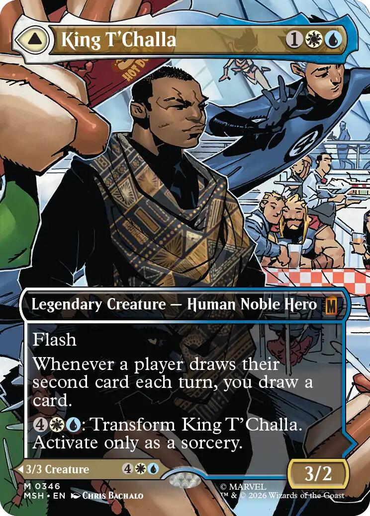 King T'Challa (Borderless) (0346) [Marvel Super Heroes] | Clutch Gaming