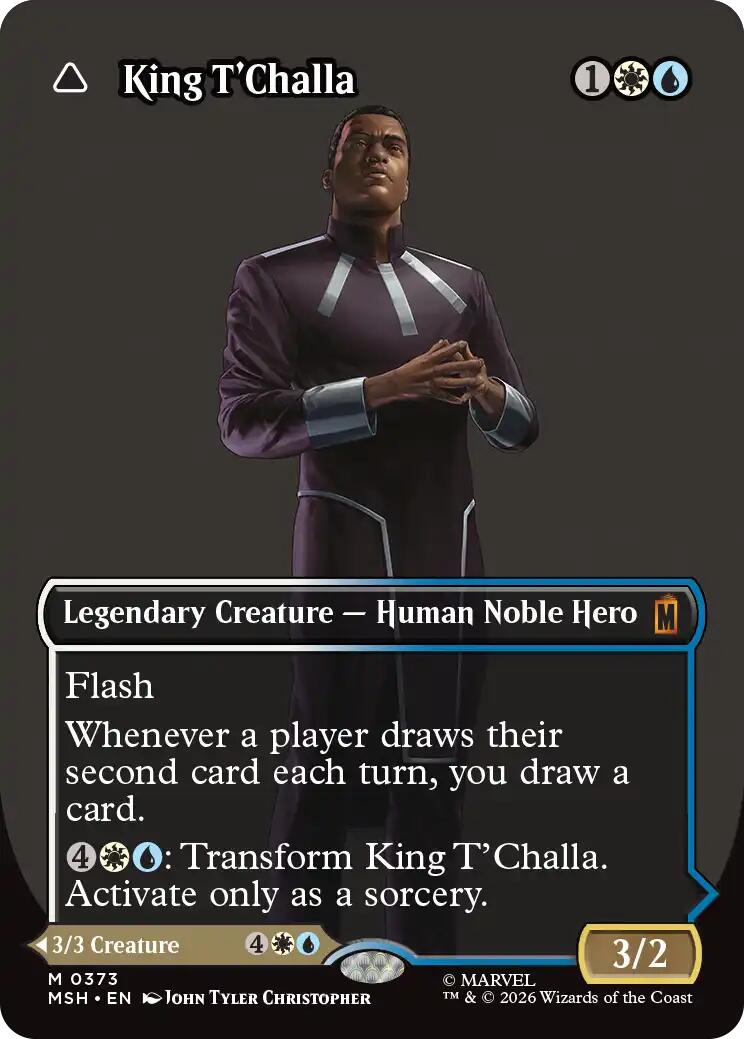King T'Challa (Borderless) (0373) [Marvel Super Heroes] | Clutch Gaming