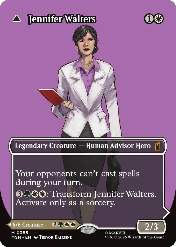 Jennifer Walters // The Sensational She-Hulk (Borderless) (0355) [Marvel Super Heroes] | Clutch Gaming
