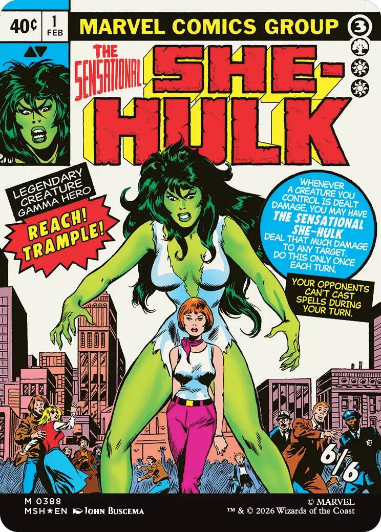 Jennifer Walters // The Sensational She-Hulk (Borderless) (0388) [Marvel Super Heroes] | Clutch Gaming