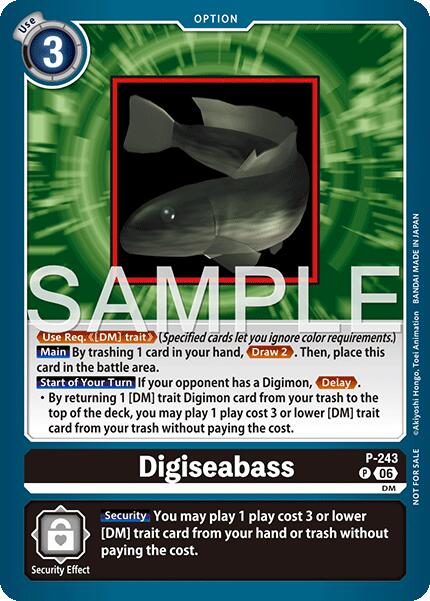 Digiseabass [P-243] (Official Store Tournament 2026 Vol. 3 Participant) [Promotional Cards] | Clutch Gaming
