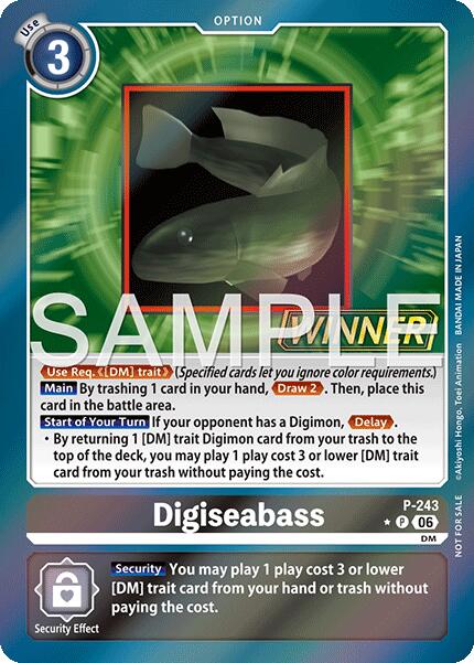 Digiseabass [P-243] (Official Store Tournament 2026 Vol. 3 Winner) [Promotional Cards] | Clutch Gaming