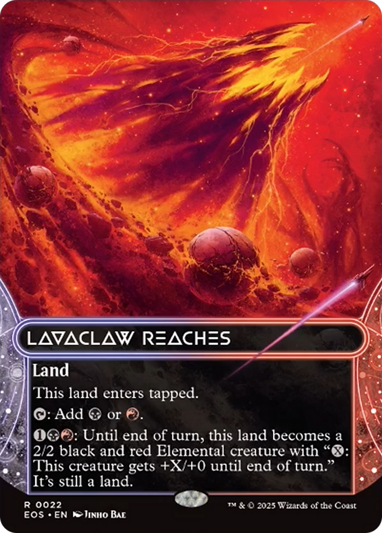 Lavaclaw Reaches (0022) (Borderless) [Edge of Eternities: Stellar Sights] | Clutch Gaming