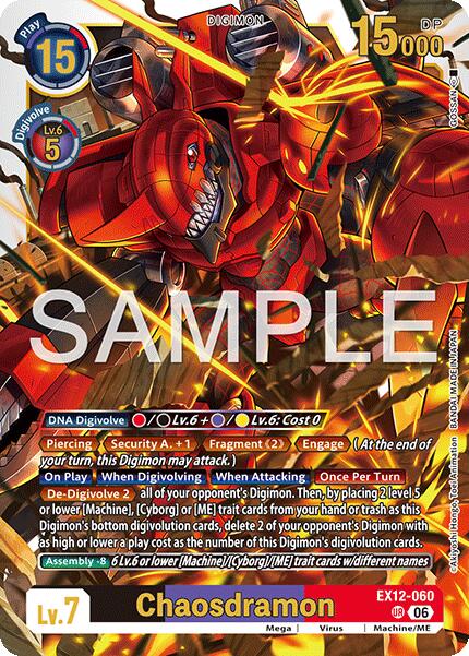 Chaosdramon [EX12-060] [Digital World Shambala] | Clutch Gaming