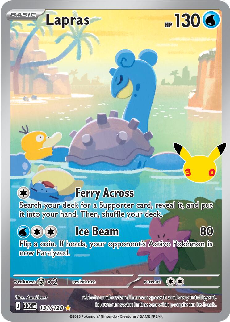 Lapras (131/128) [Mega Evolution: 30th Celebration] | Clutch Gaming