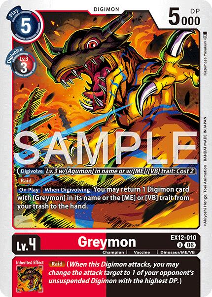 Greymon [EX12-010] [Digital World Shambala] | Clutch Gaming