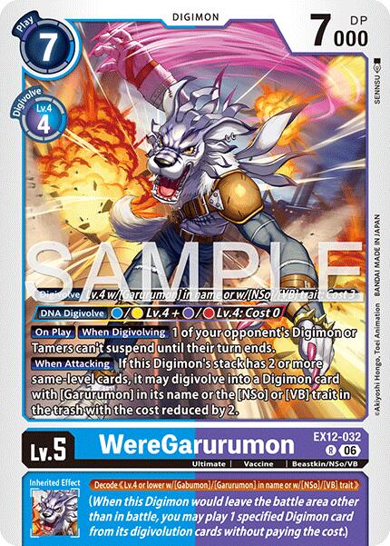 WereGarurumon [EX12-032] [Digital World Shambala] | Clutch Gaming