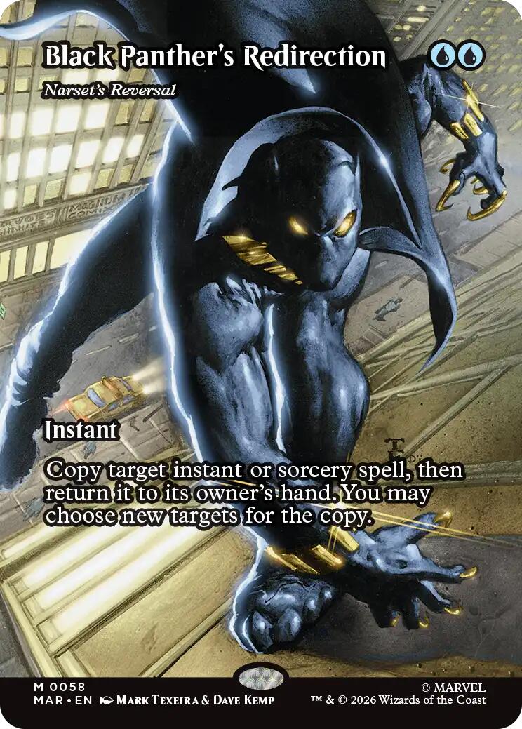Black Panther's Redirection - Narset's Reversal (Borderless) [Marvel Universe: Eternal-Legal] | Clutch Gaming