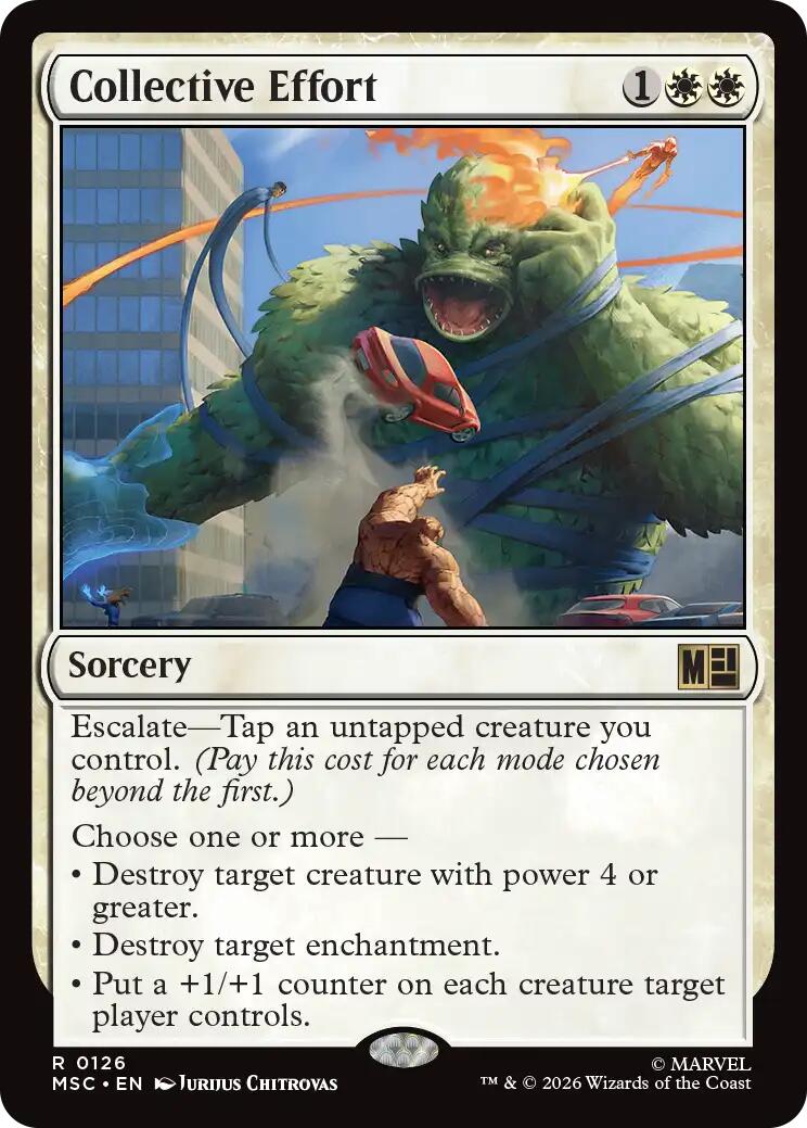 Collective Effort [Marvel Super Heroes Commander] | Clutch Gaming