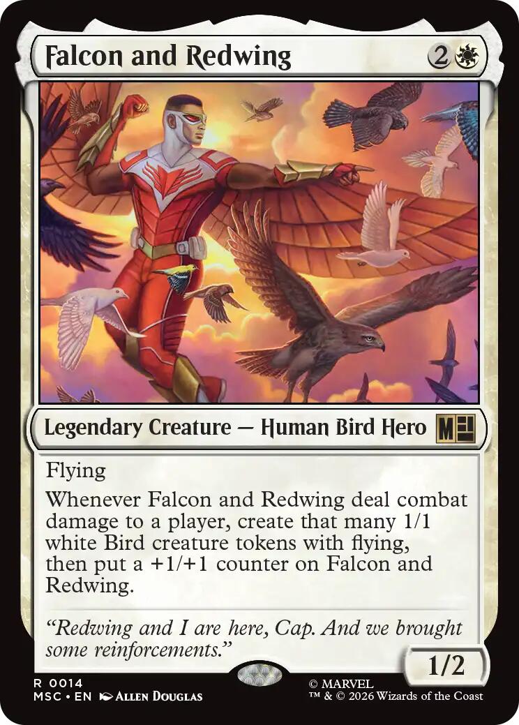 Falcon and Redwing (Surge Foil) [Marvel Super Heroes Commander] | Clutch Gaming