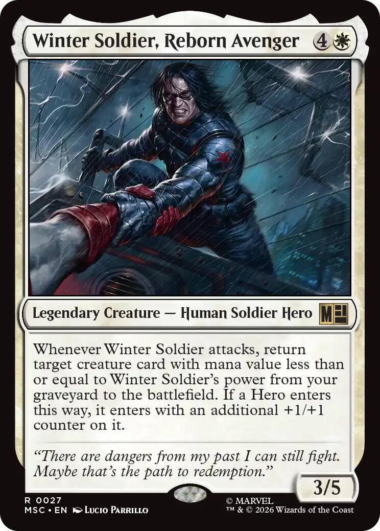 Winter Soldier, Reborn Avenger (Surge Foil) [Marvel Super Heroes Commander] | Clutch Gaming