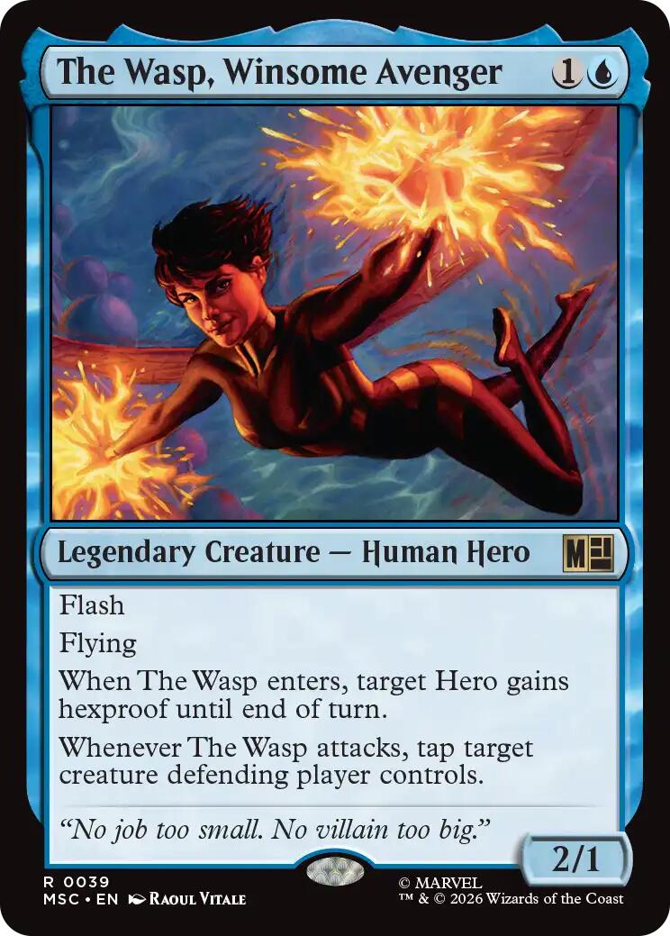 The Wasp, Winsome Avenger (Surge Foil) [Marvel Super Heroes Commander] | Clutch Gaming