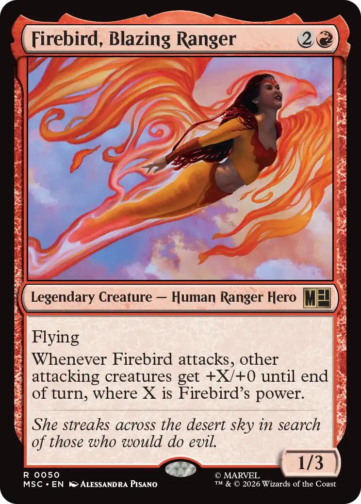 Firebird, Blazing Ranger (Surge Foil) [Marvel Super Heroes Commander] | Clutch Gaming