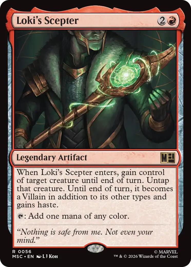 Loki's Scepter (Surge Foil) [Marvel Super Heroes Commander] | Clutch Gaming