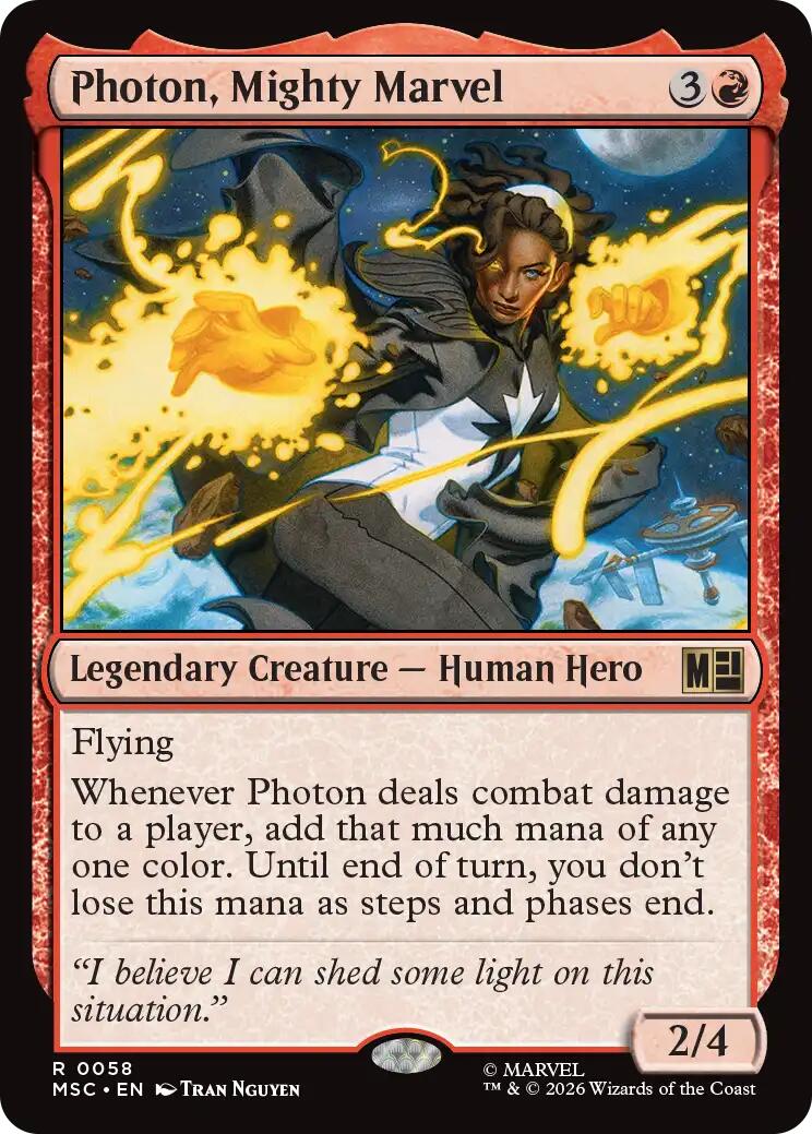 Photon, Mighty Marvel (Surge Foil) [Marvel Super Heroes Commander] | Clutch Gaming