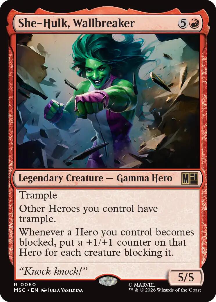 She-Hulk, Wallbreaker (Surge Foil) [Marvel Super Heroes Commander] | Clutch Gaming
