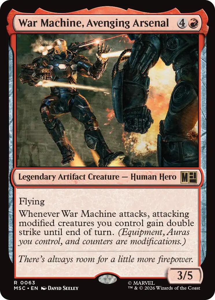 War Machine, Avenging Arsenal (Surge Foil) [Marvel Super Heroes Commander] | Clutch Gaming