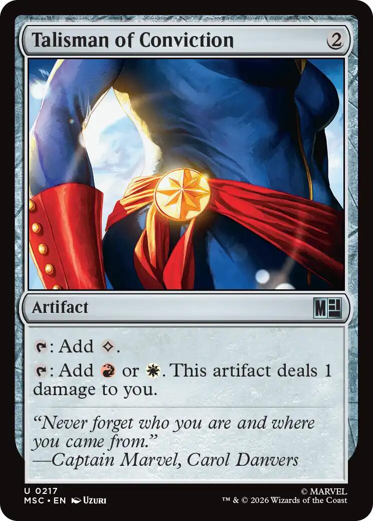 Talisman of Conviction (Surge Foil) [Marvel Super Heroes Commander] | Clutch Gaming