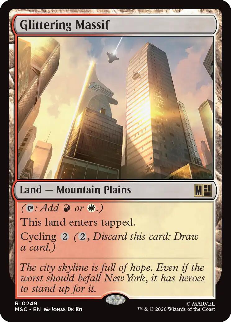 Glittering Massif (Surge Foil) [Marvel Super Heroes Commander] | Clutch Gaming