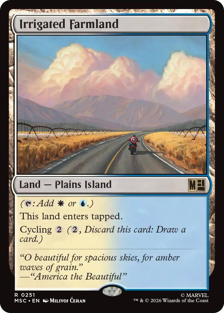 Irrigated Farmland (Surge Foil) [Marvel Super Heroes Commander] | Clutch Gaming