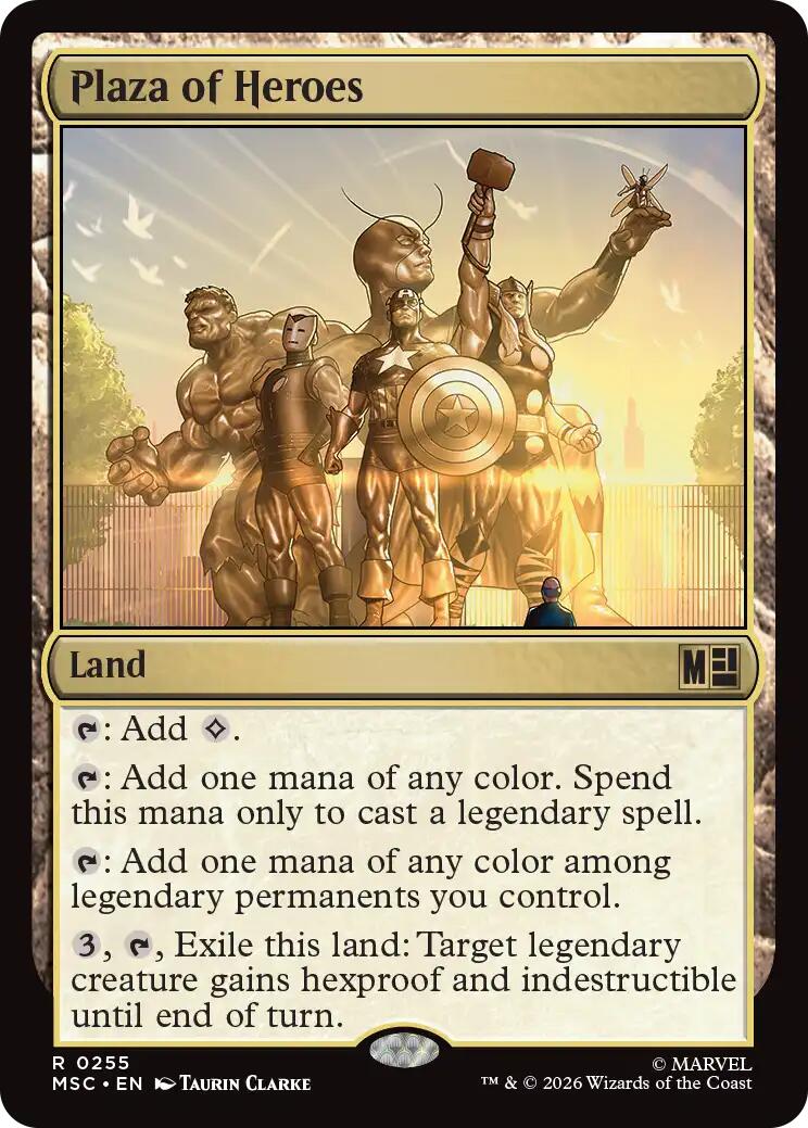 Plaza of Heroes (Surge Foil) [Marvel Super Heroes Commander] | Clutch Gaming