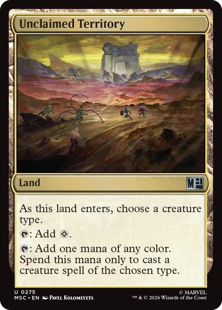 Unclaimed Territory (Surge Foil) [Marvel Super Heroes Commander] | Clutch Gaming
