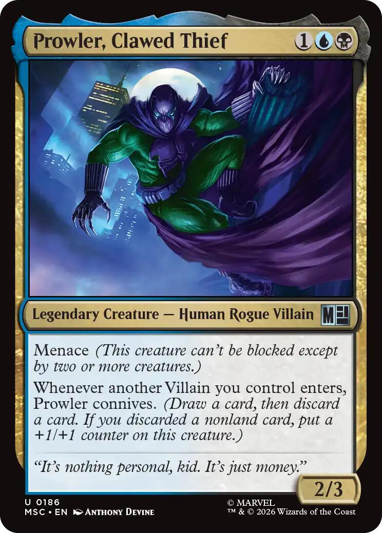 Prowler, Clawed Thief [Marvel Super Heroes Commander] | Clutch Gaming